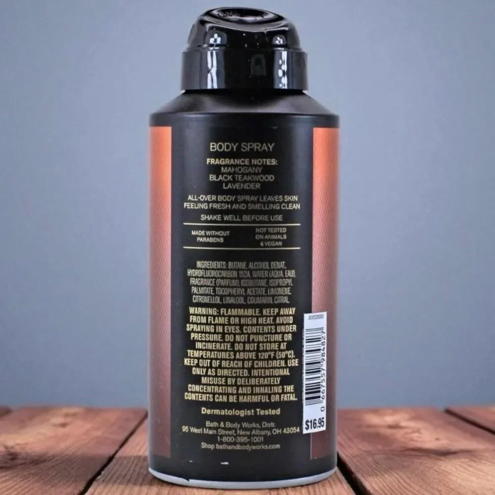 NWT Bath & Body Works MAHOGANY TEAKWOOD  Men’s Collection Body Spray